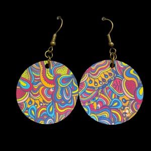 Quarter size custom made earrings